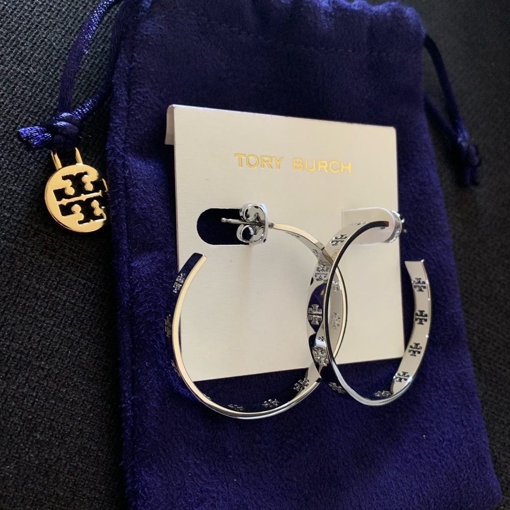 Tory Burch Brand New-Never Worn Earrings with Bag